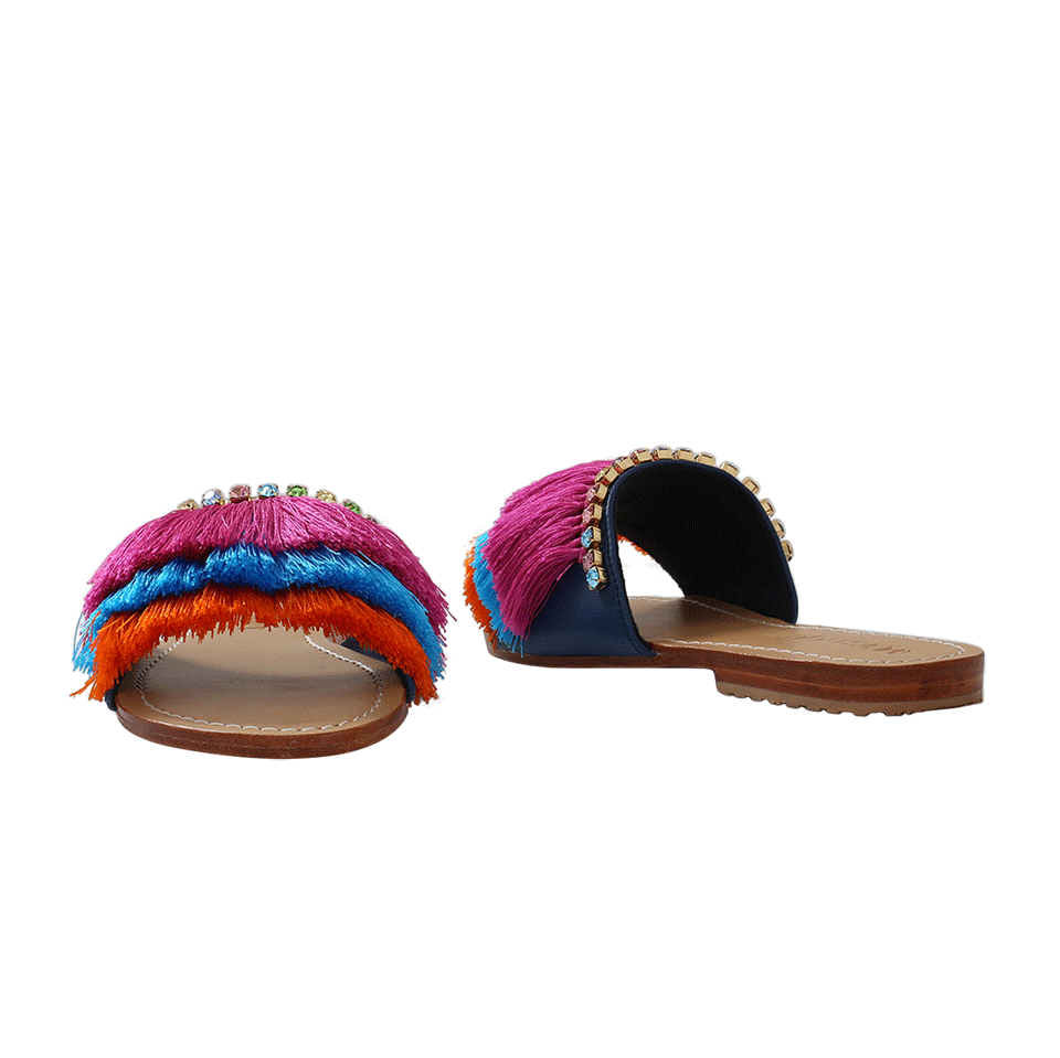 MYSTIQUE-Fringe Slide Sandal-