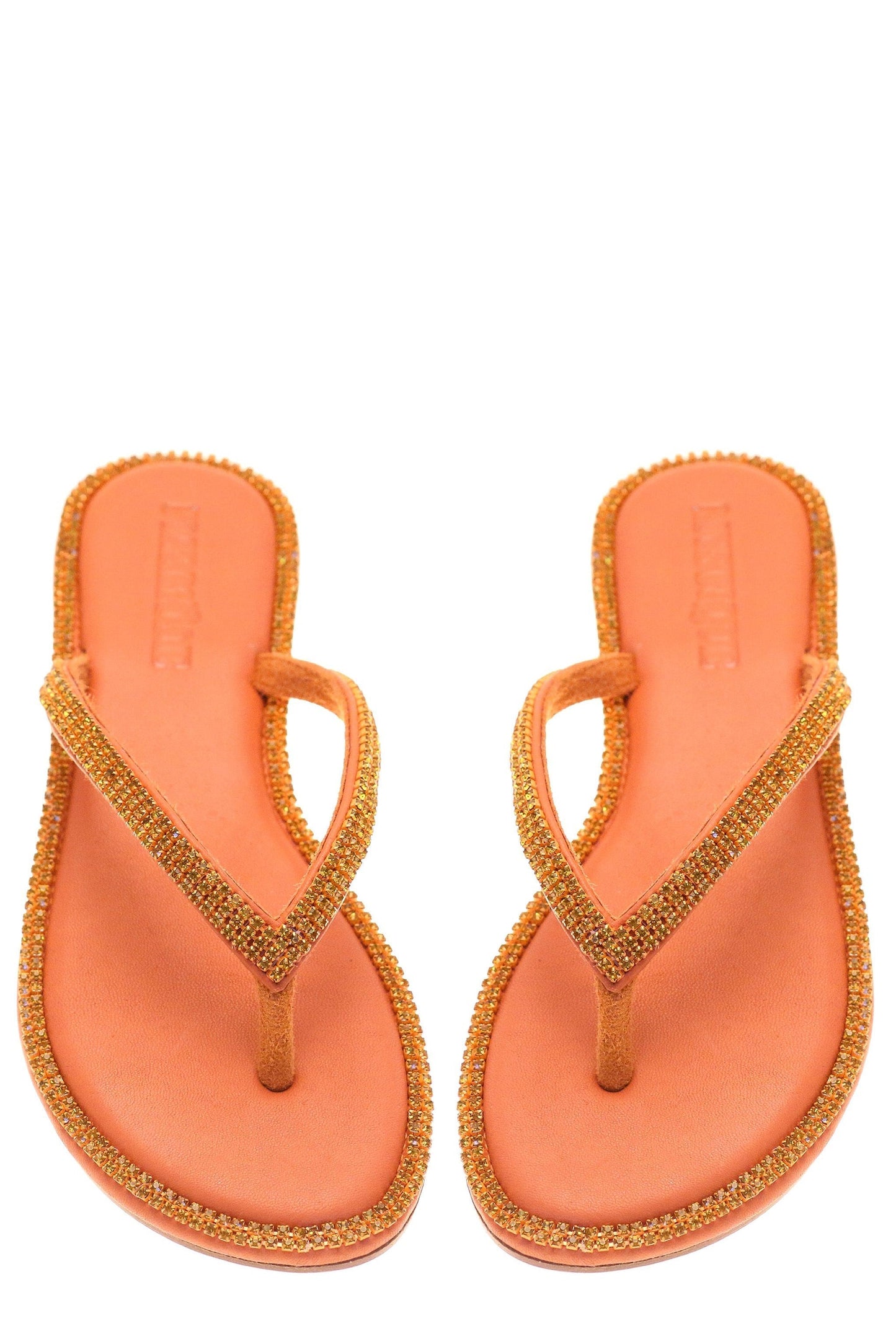 MYSTIQUE-Crystal Sandal - Orange-