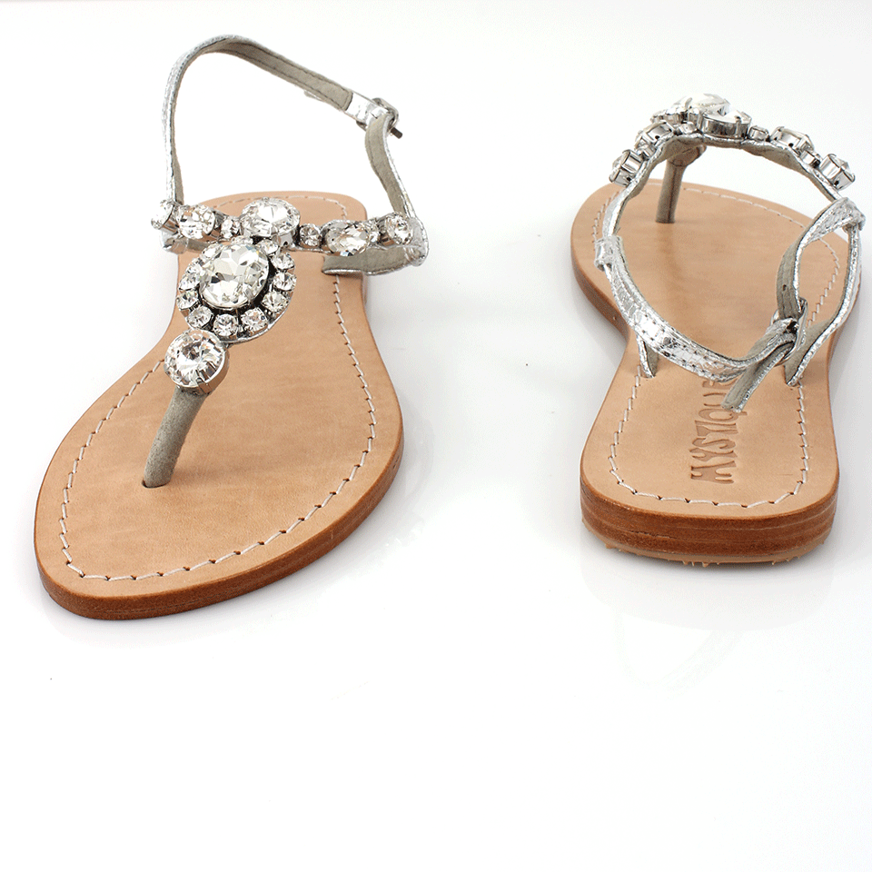 MYSTIQUE-Clear Crystal Thong Sandal-