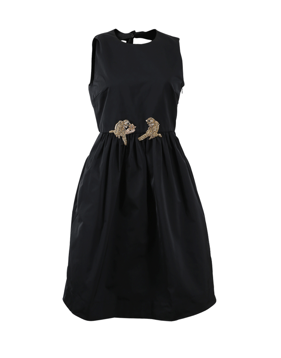 N0.21-Taffeta Criss Cross Back Dress-