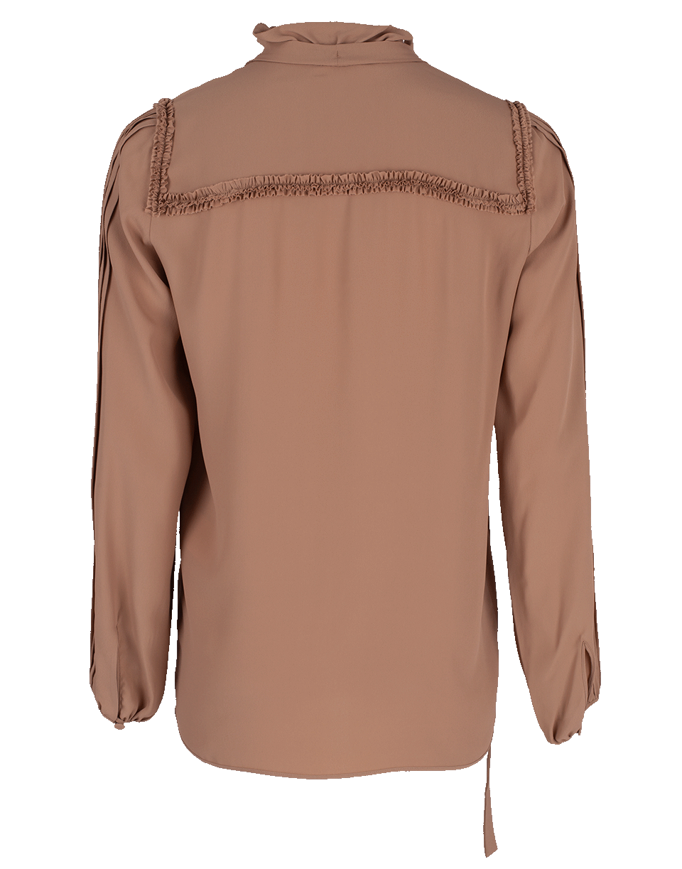 N0.21-Neck Tie Button Up Blouse-