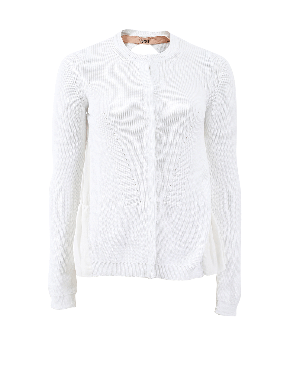 N0.21-Back Pleated Cardigan-