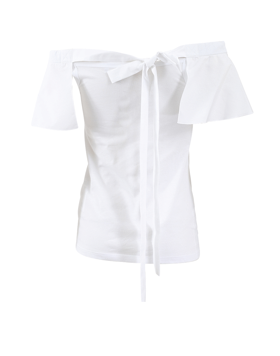 N0.21-Off Shoulder Tie Back Top-