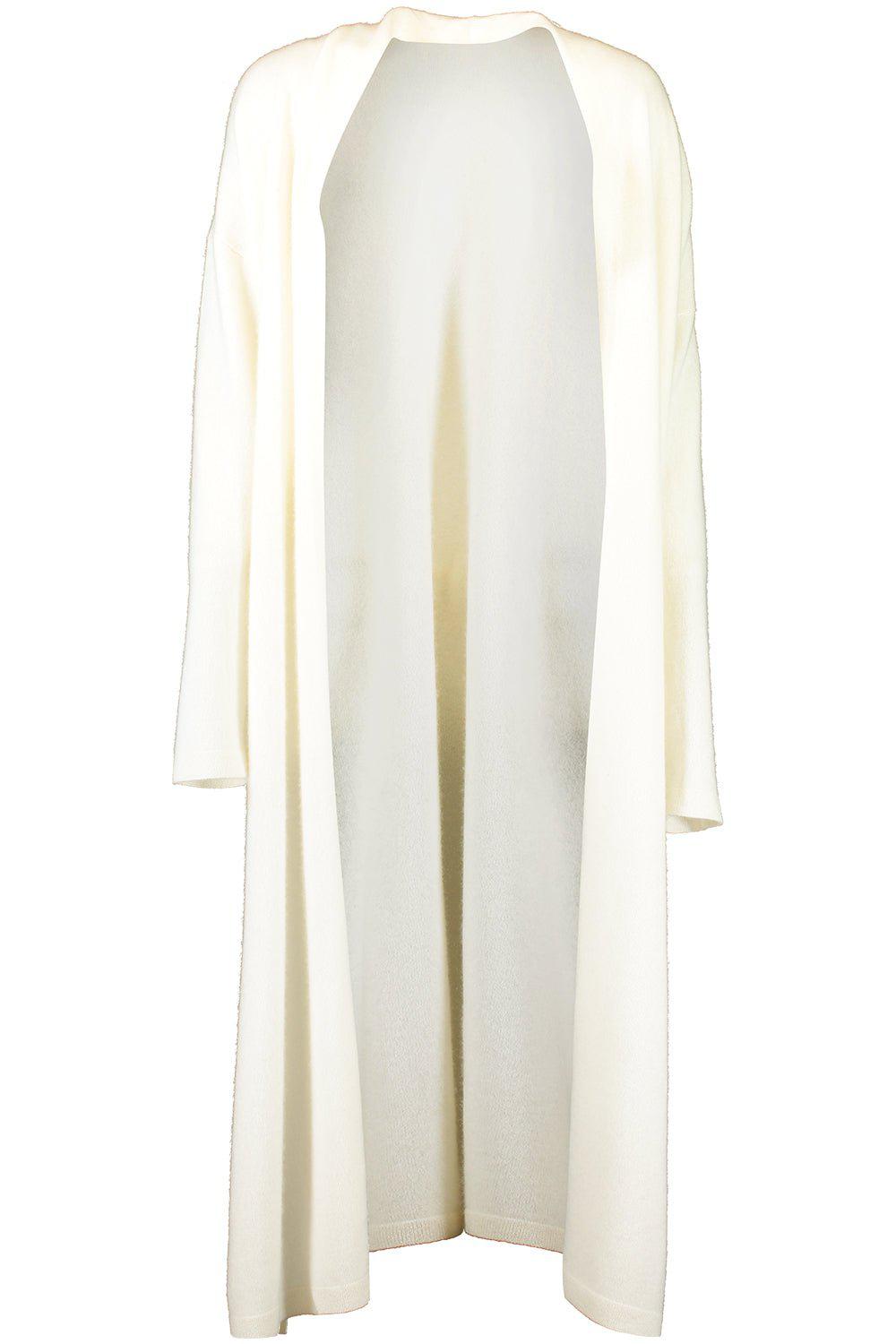NAADAM-Collared Cardigan - White-