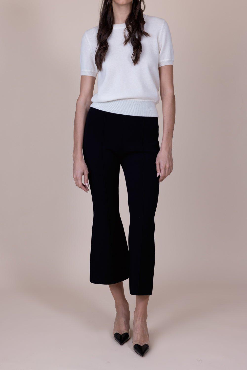 NAADAM-Short Sleeve Cropped Pullover - White-