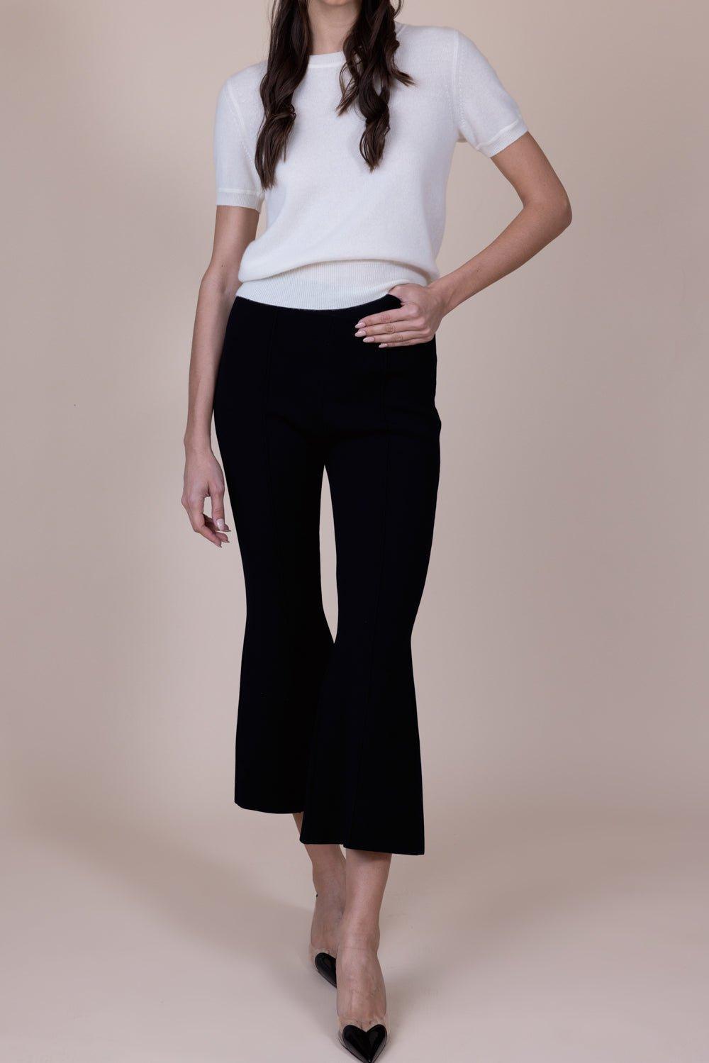 NAADAM-Short Sleeve Cropped Pullover - White-