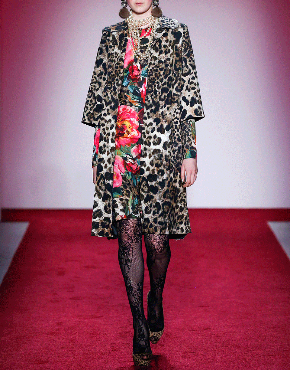NAEEM KHAN-Animal Print Coat-