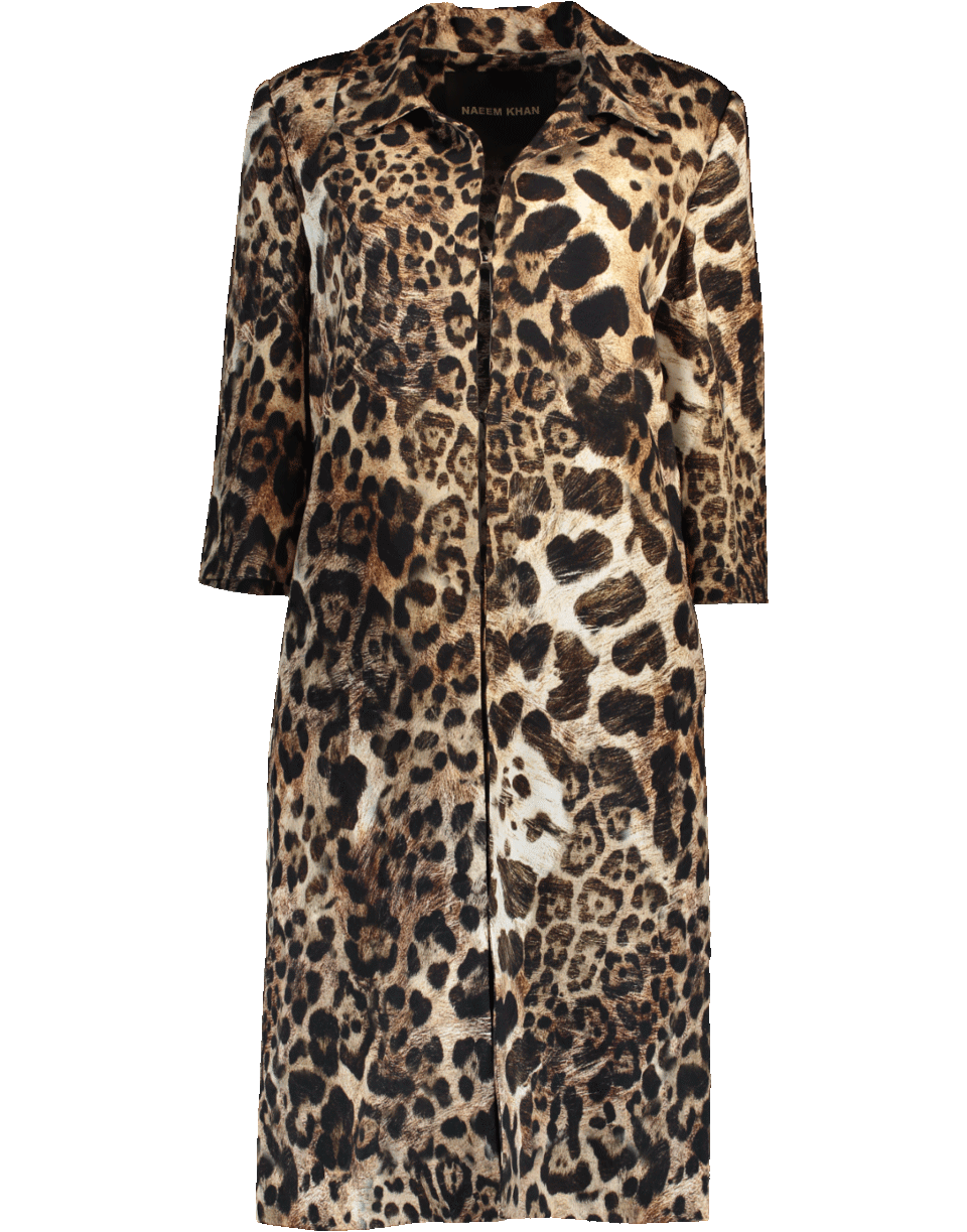NAEEM KHAN-Animal Print Coat-