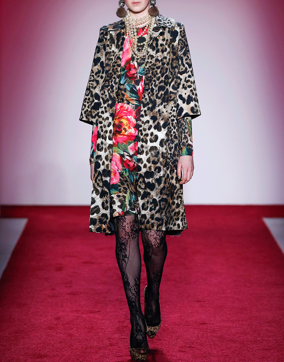 NAEEM KHAN-Floral Print Dress-MULTI