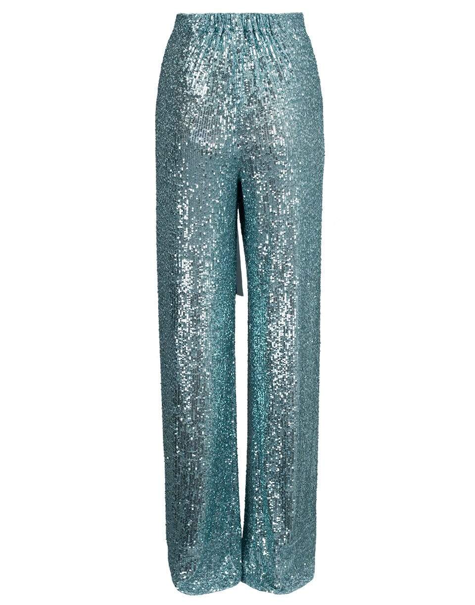 NAEEM KHAN-Sequin Knit Pant-AQUA