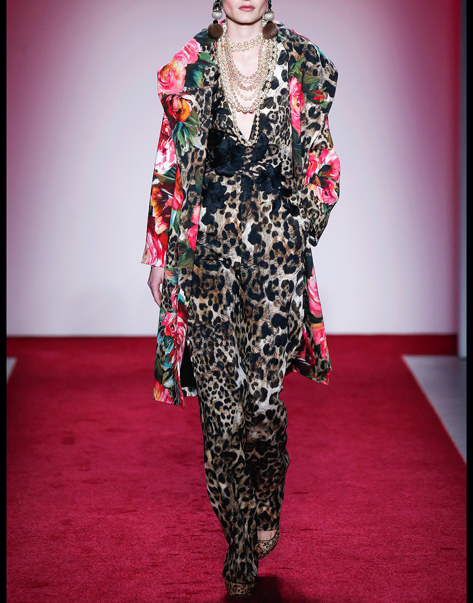 NAEEM KHAN-Animal Print Jumpsuit-