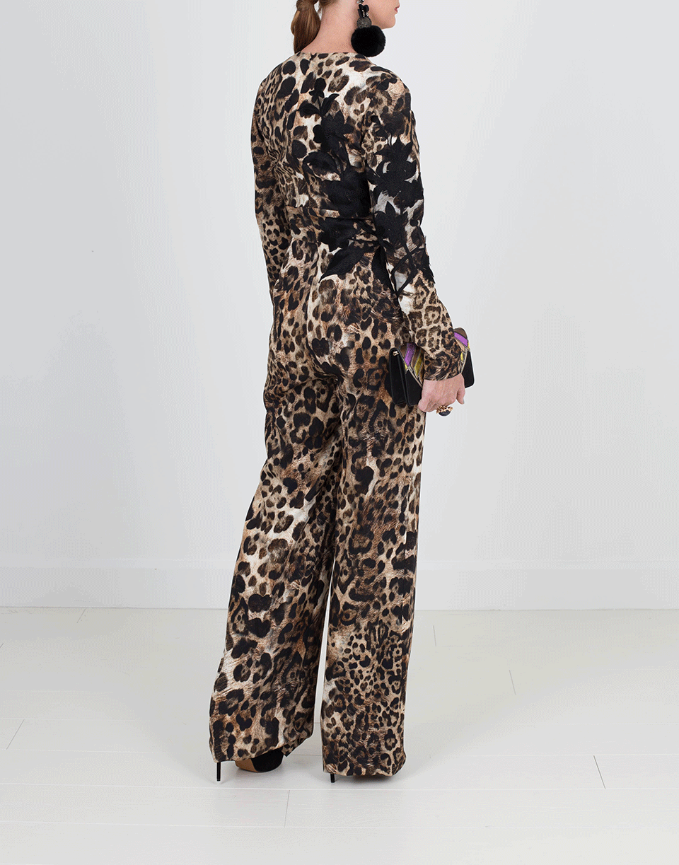 NAEEM KHAN-Animal Print Jumpsuit-