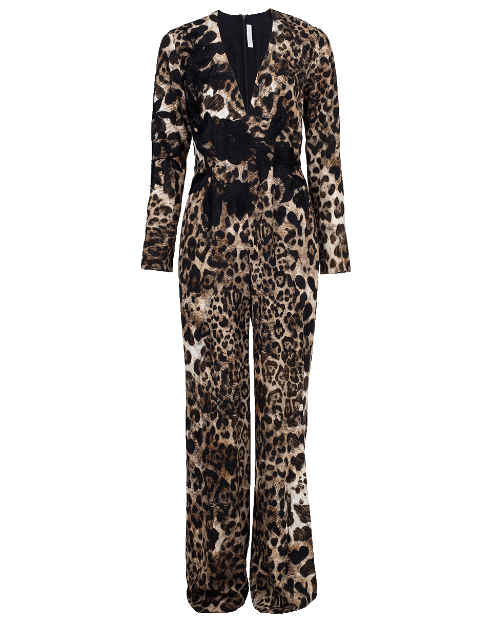 NAEEM KHAN-Animal Print Jumpsuit-