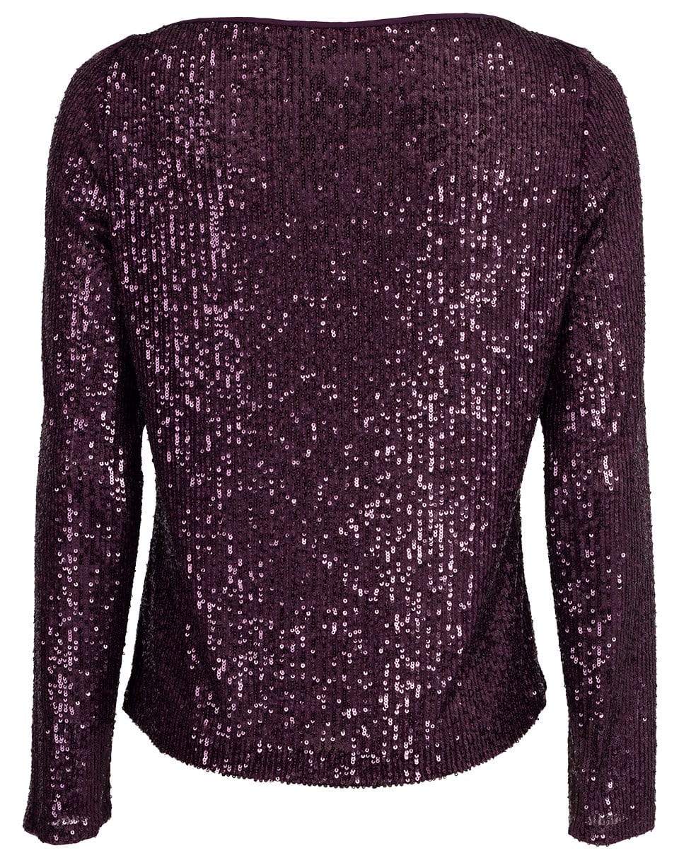 NAEEM KHAN-Boatneck Sequin Top-