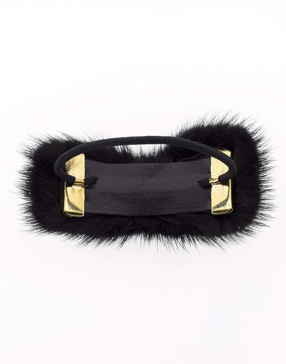 NAHMU-Fur Bow Pony Holder-BLACK