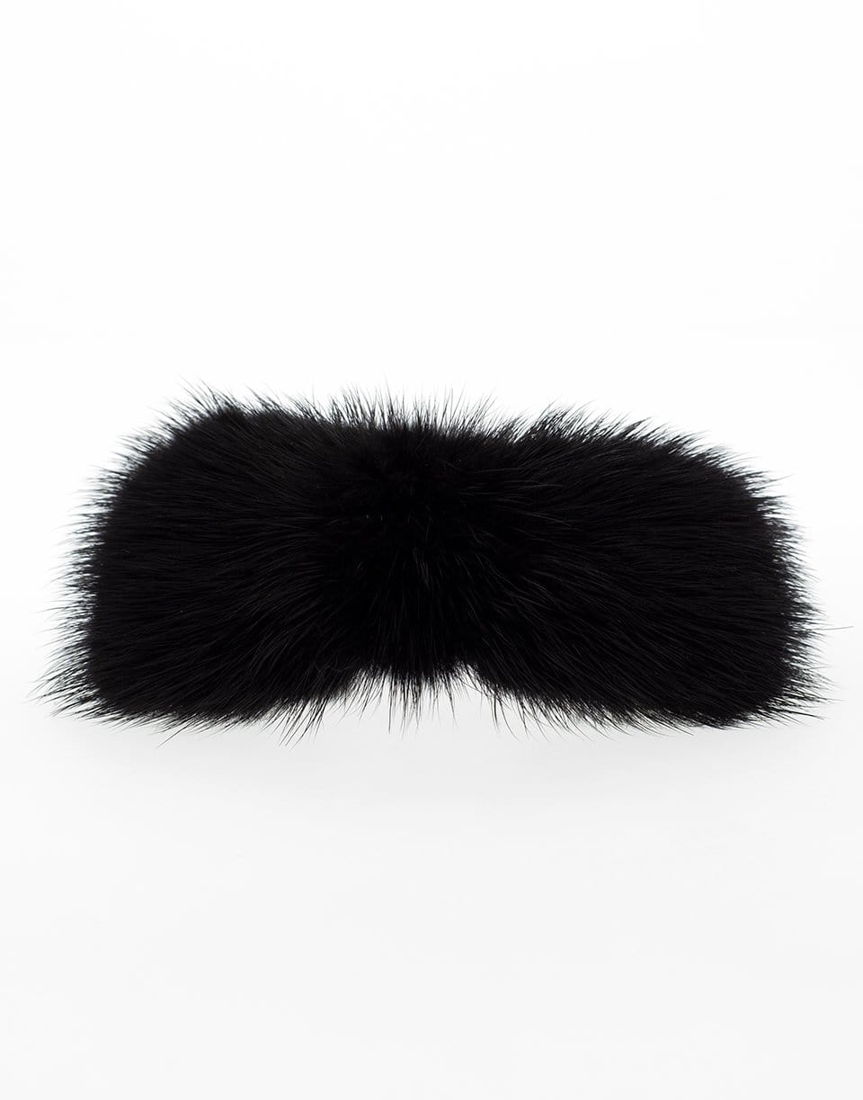 NAHMU-Fur Bow Pony Holder-BLACK