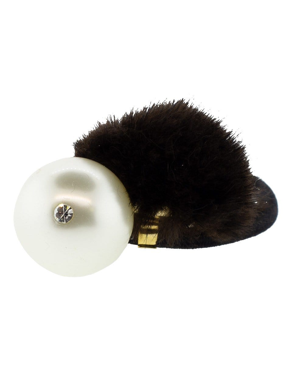 NAHMU-Pearl and Fur Pony Holder-BROWN