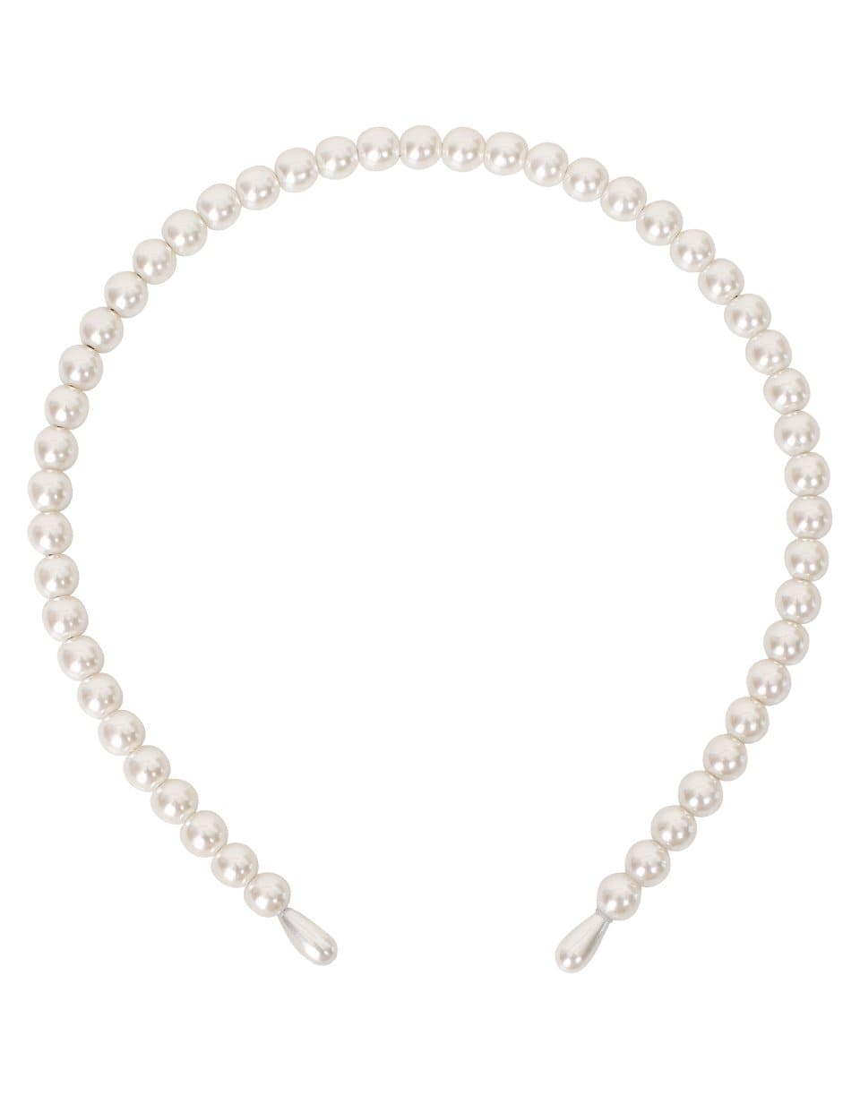 NAHMU-Double Pearl Row Headband-CREAM