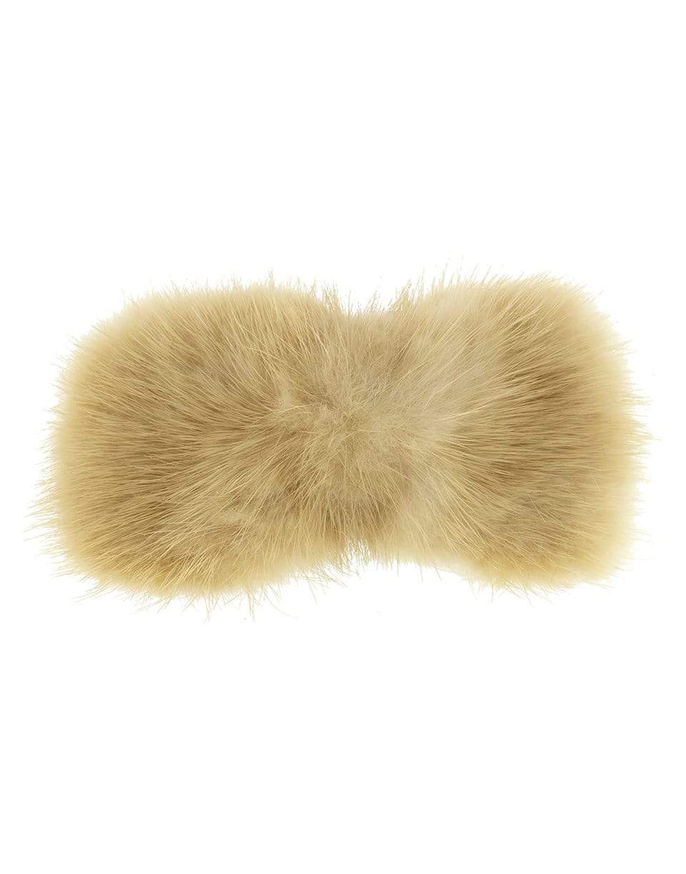 NAHMU-Fur Bow Pony Holder-NATURAL
