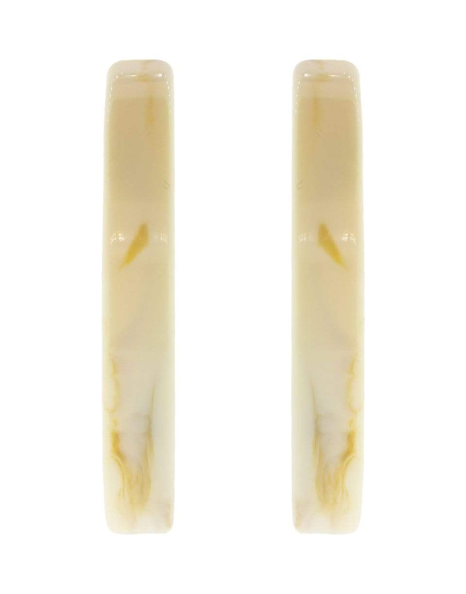 NAHMU-Natural Hoop Earrings-NATURAL