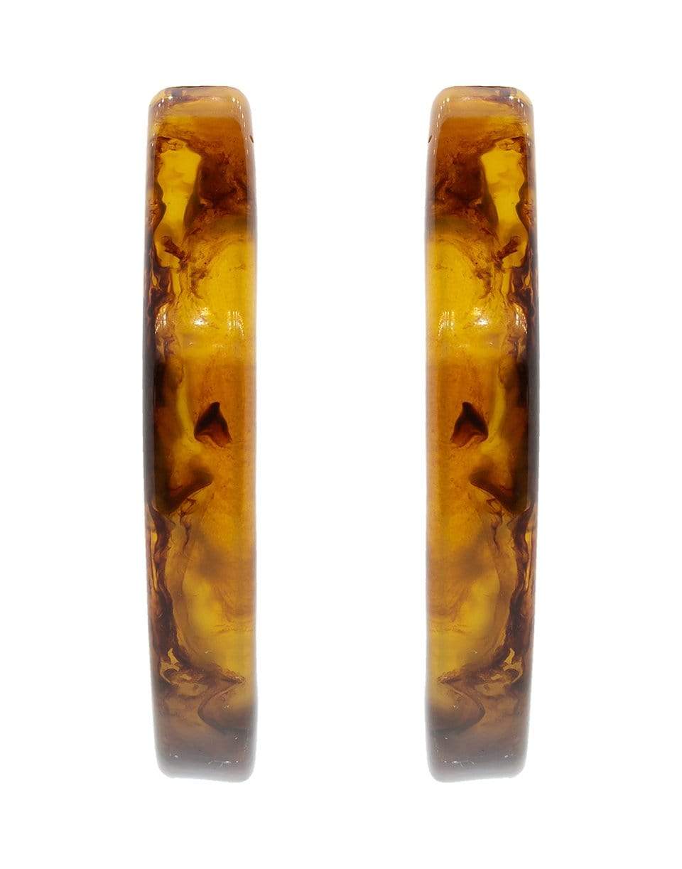 NAHMU-Tortoisehell Hoop Earrings-TORT
