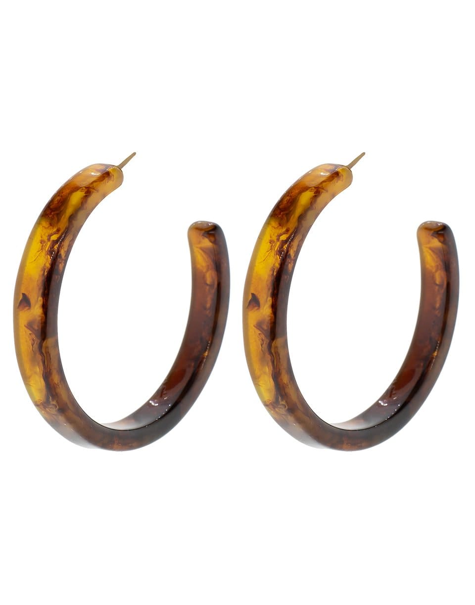 NAHMU-Tortoisehell Hoop Earrings-TORT