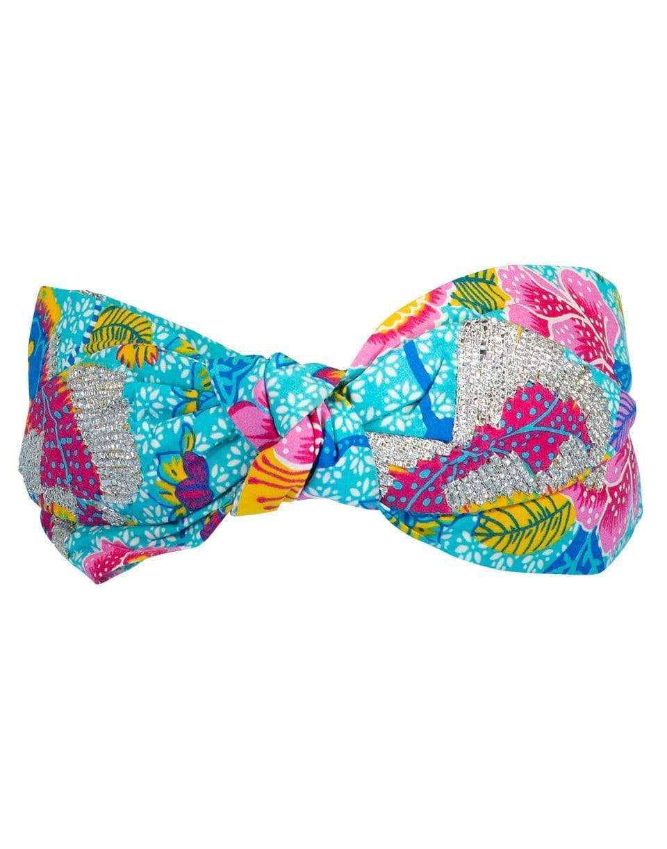 NAMJOSH-Hawaiian Flower Headband-BLU/PINK