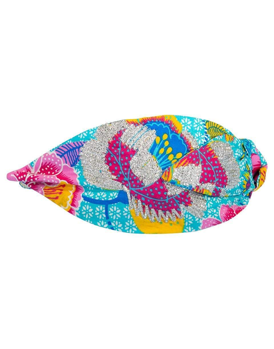 NAMJOSH-Hawaiian Flower Headband-BLU/PINK