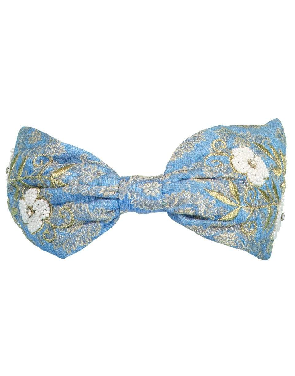 NAMJOSH-Blue Floral Embroidered Headband-BLUE