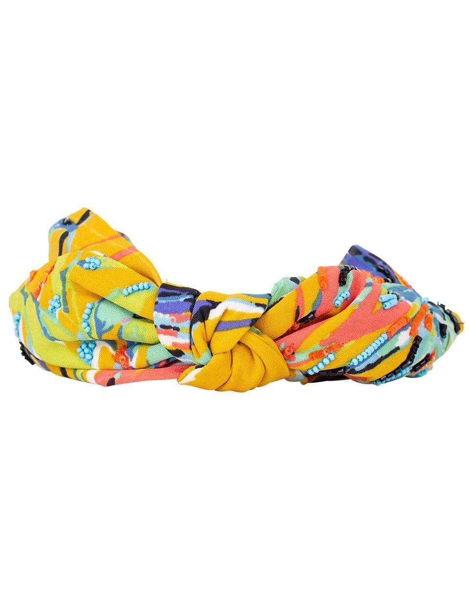 NAMJOSH-Beaded Bow Headband-MULTI