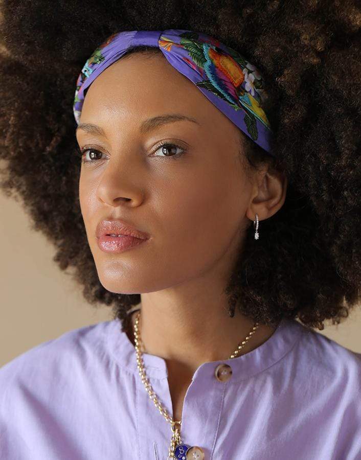 NAMJOSH-Parrot Print Headband-PURPLE