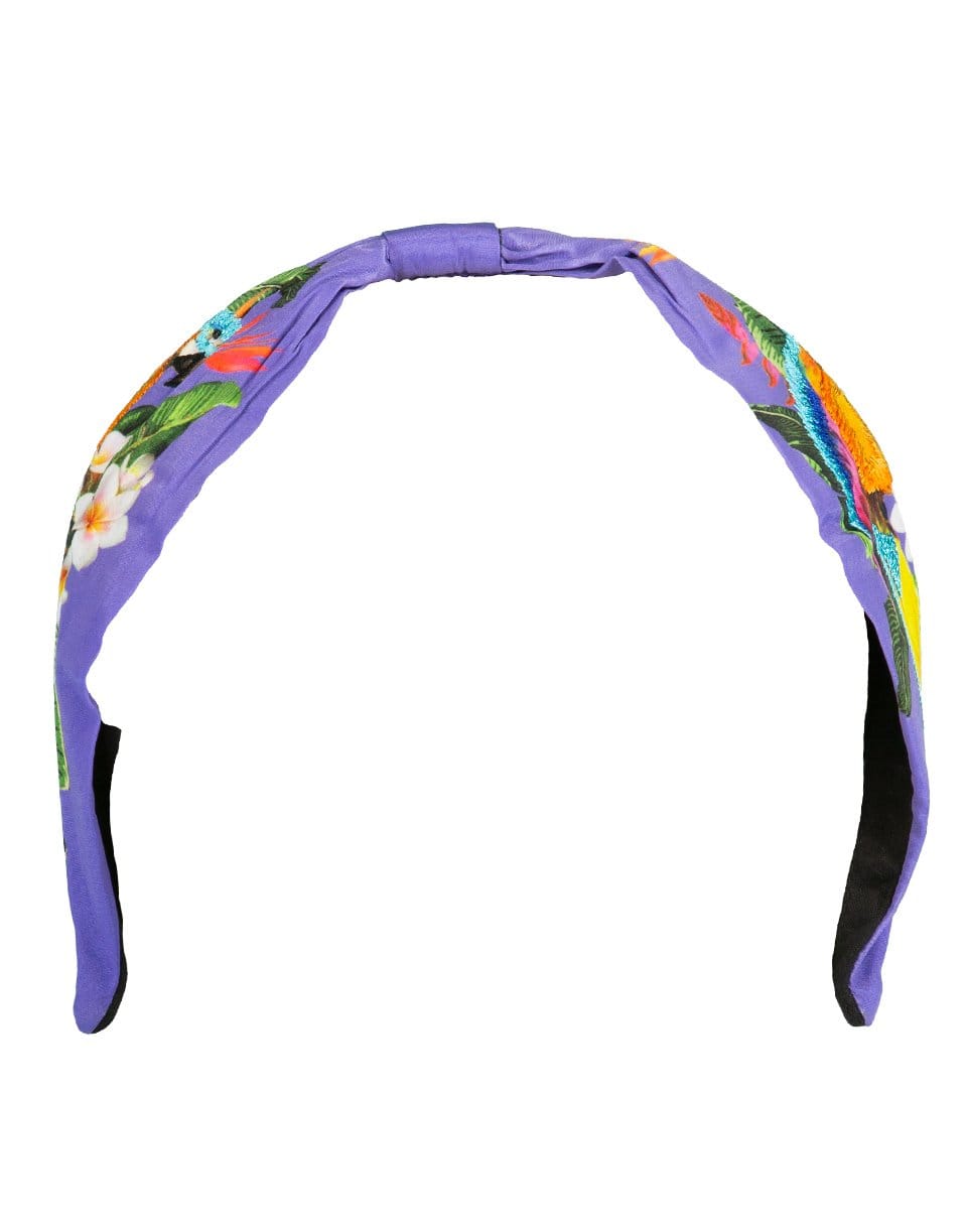 NAMJOSH-Parrot Print Headband-PURPLE