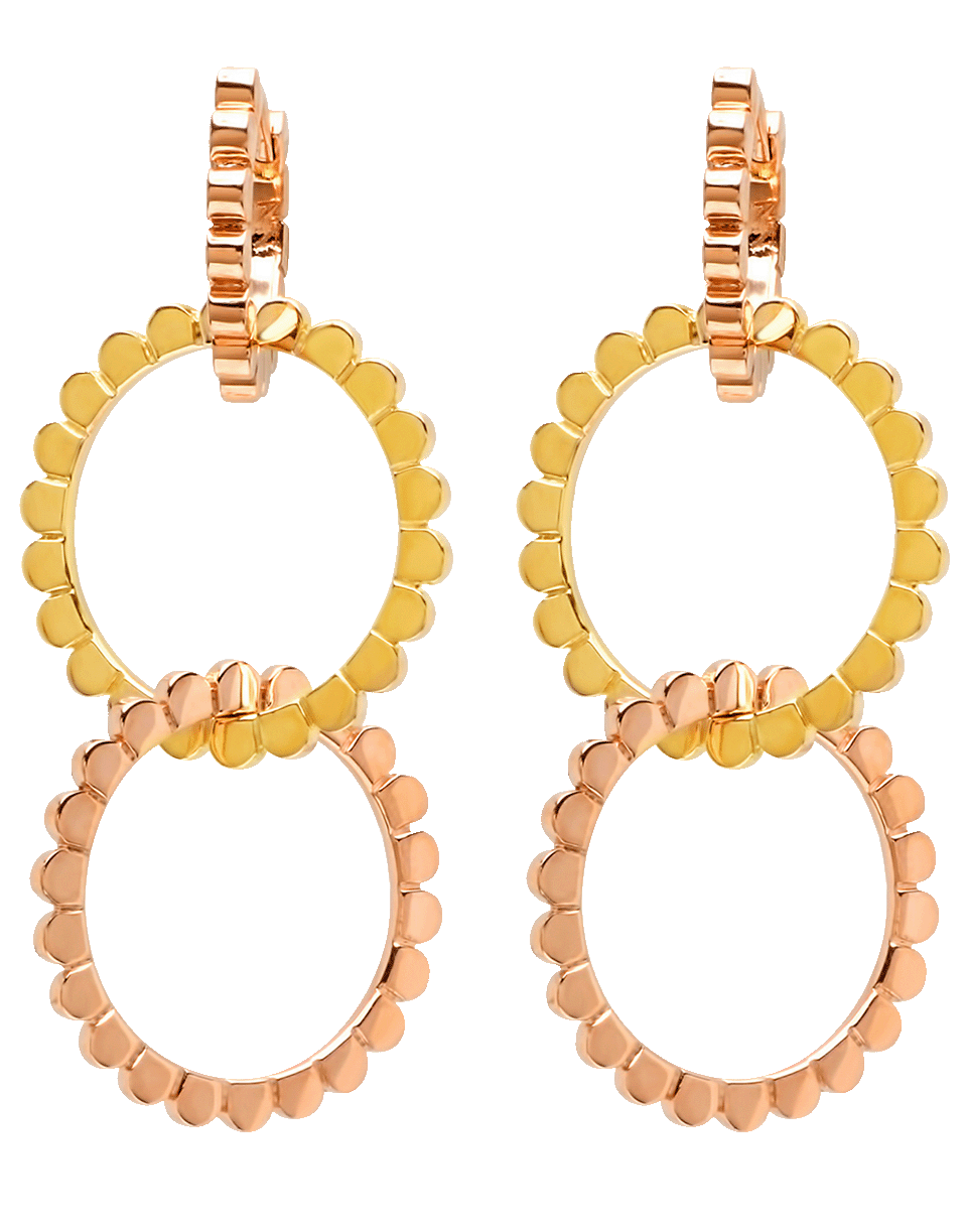 NANCY NEWBERG-Three Mix Gold Hoop Earrings-YELLOW GOLD