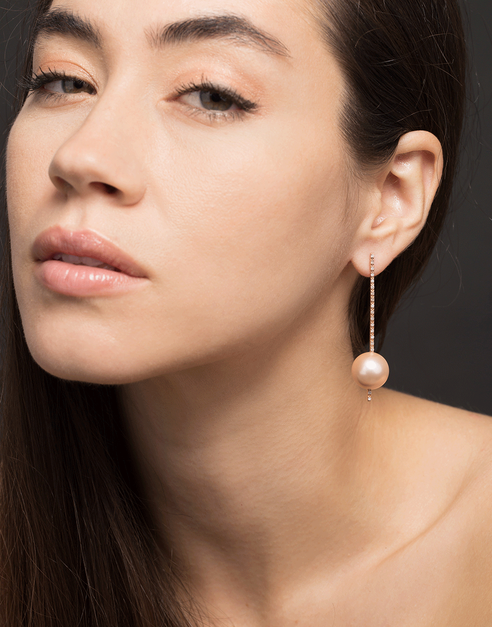 NANCY NEWBERG-Yellow Gold Stick Earrings-YELLOW GOLD