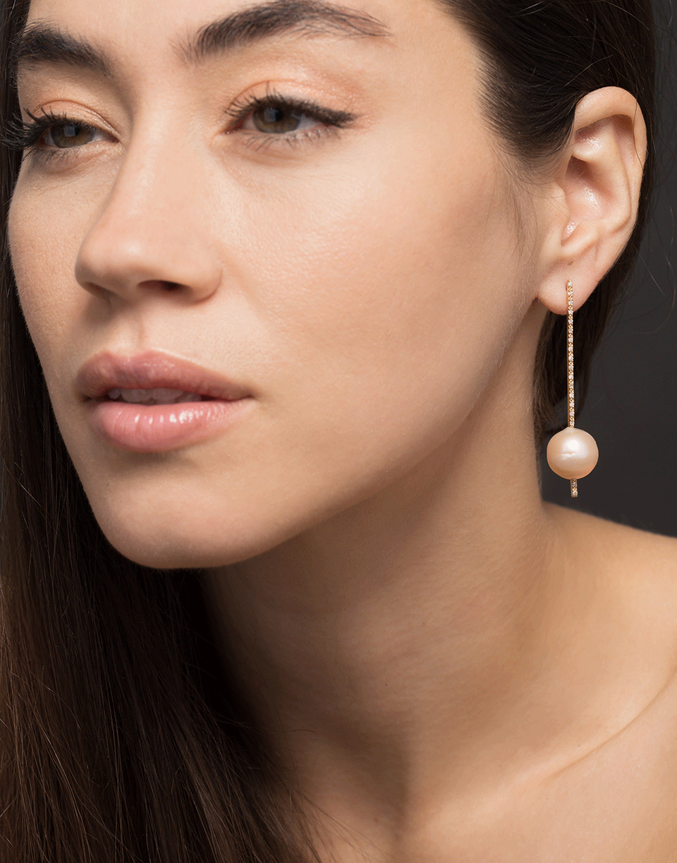 NANCY NEWBERG-Yellow Gold Stick Earrings-YELLOW GOLD