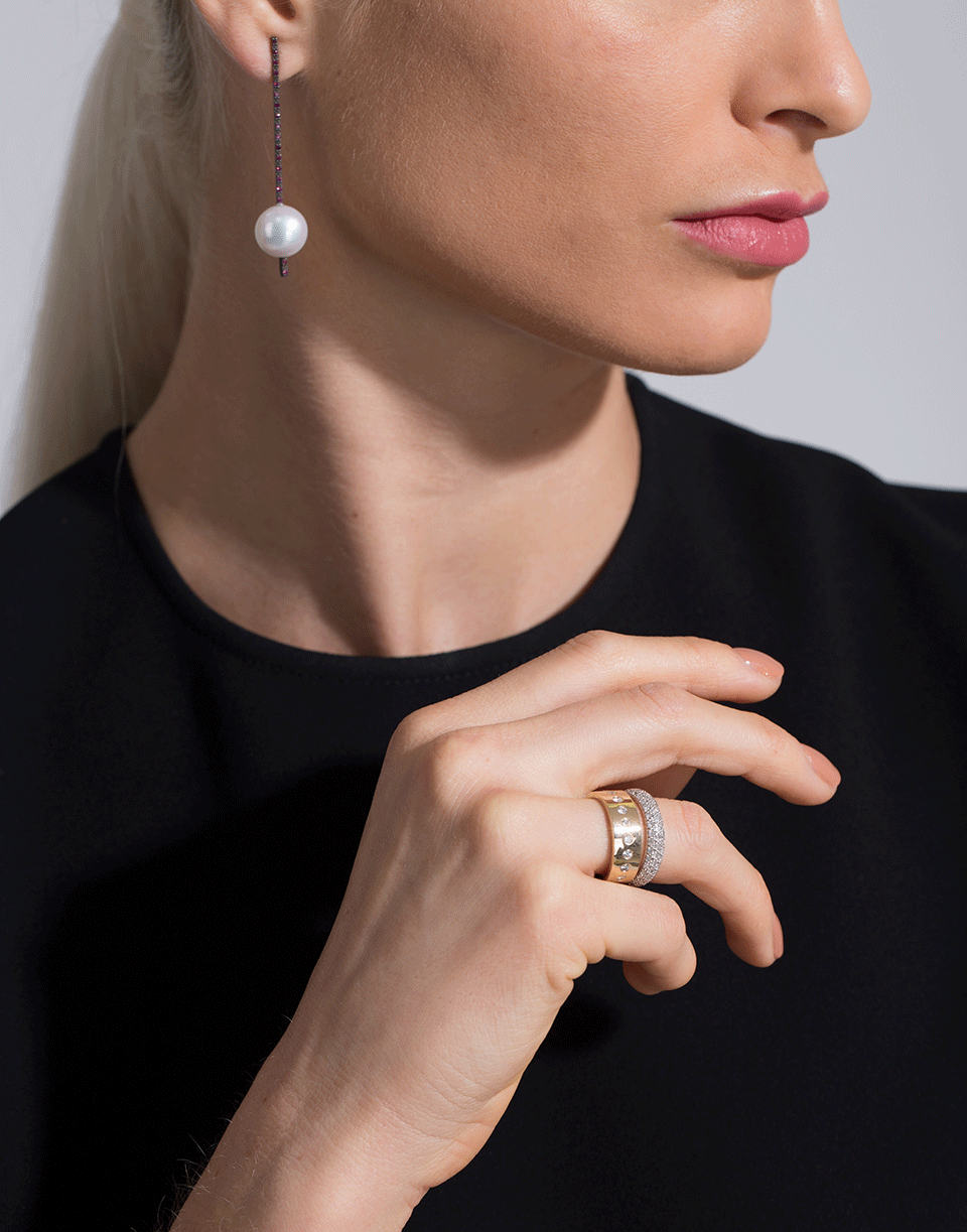 NANCY NEWBERG-Diamond Pave Sugar Ring-WHITE GOLD