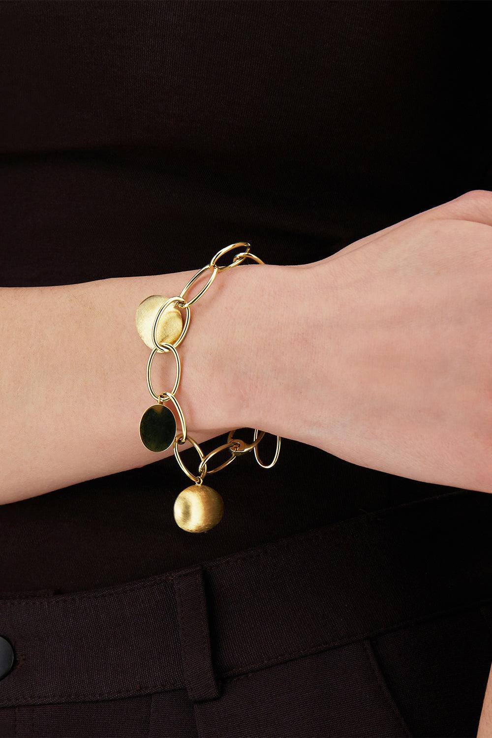  Boules Sway Link Bracelet-YELLOW GOLD-JEWELRYFINE JEWELBRACELET O-NANIS 