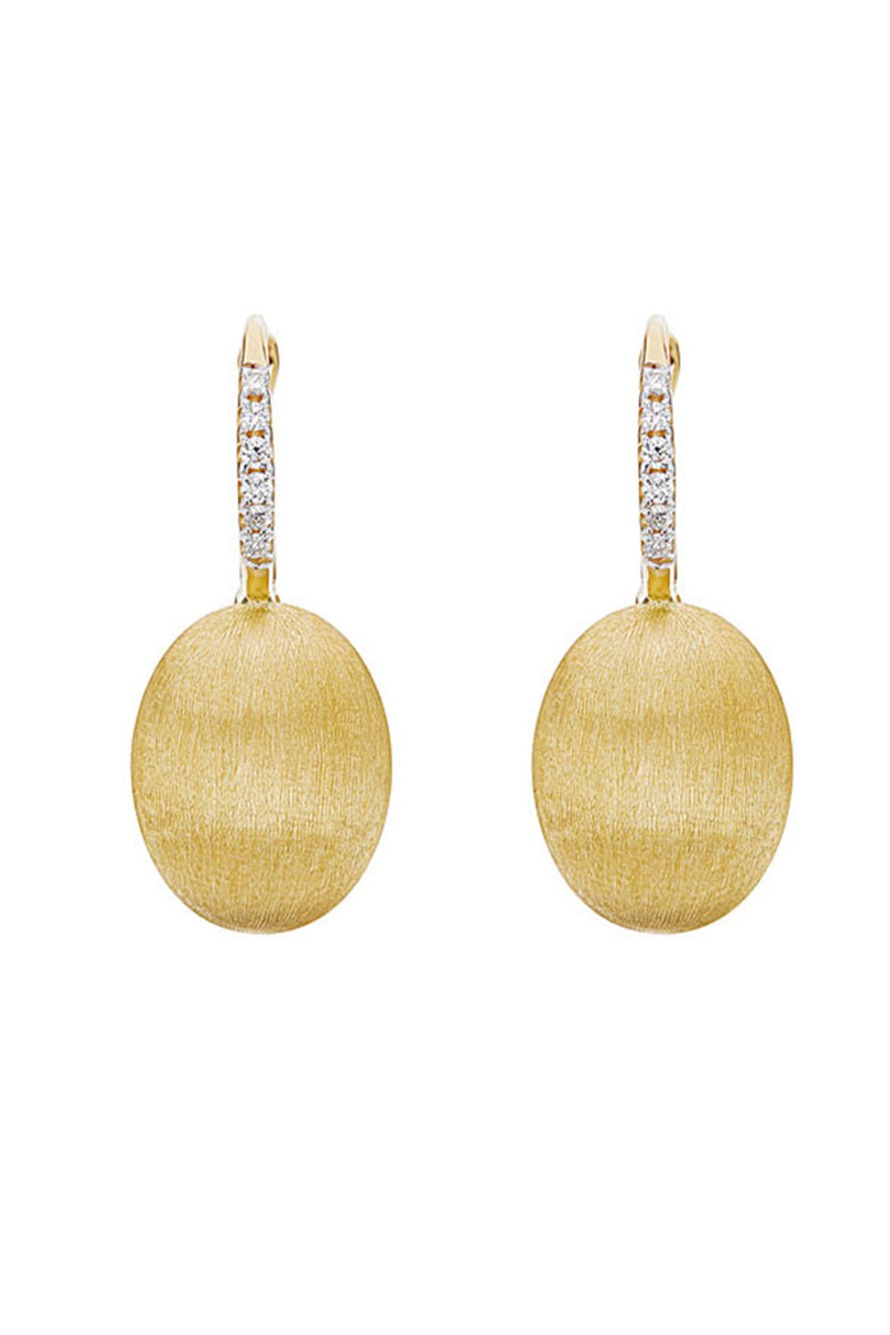 NANIS-Ciliegine Medium Drop Earrings-YELLOW GOLD