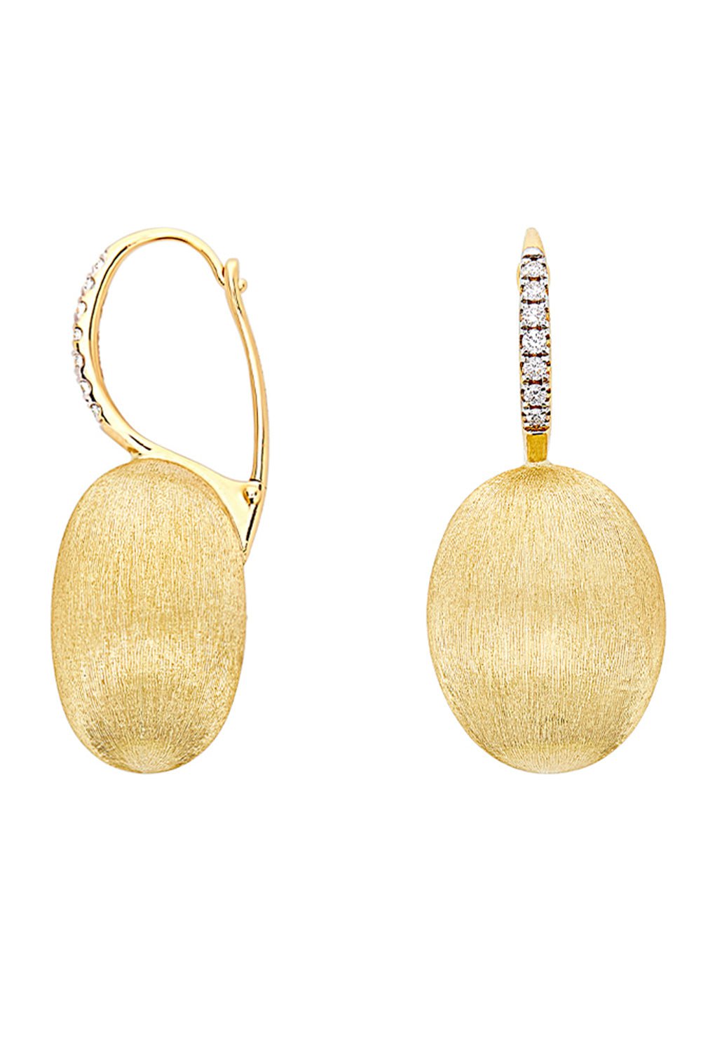 NANIS-Large Ciliegine Drop Earring-YELLOW GOLD