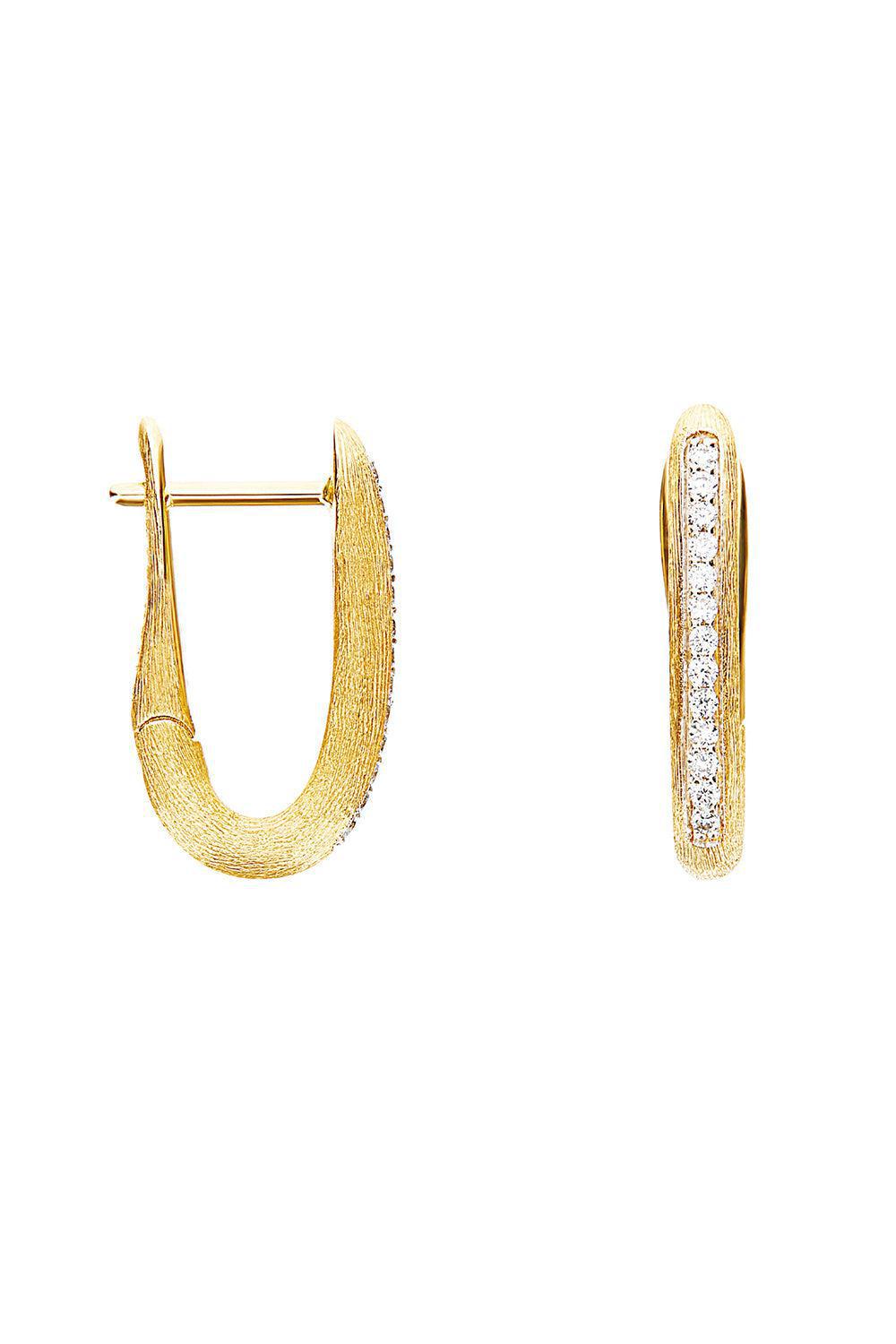 NANIS-Libera Small Diamond Square Hoop Earrings-YELLOW GOLD