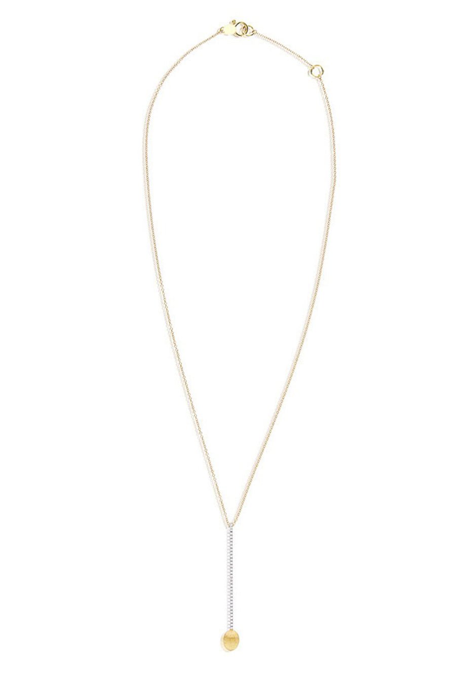 NANIS-Elite Diamond Bar Necklace-YELLOW GOLD