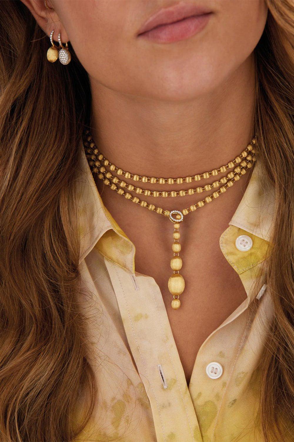 NANIS-Ivy Convertible Statement Necklace-YELLOW GOLD