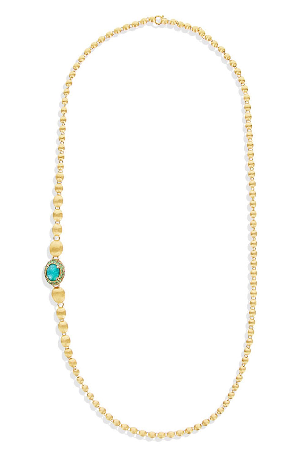 NANIS-Reverse Labrodite Convertible Necklace-YELLOW GOLD