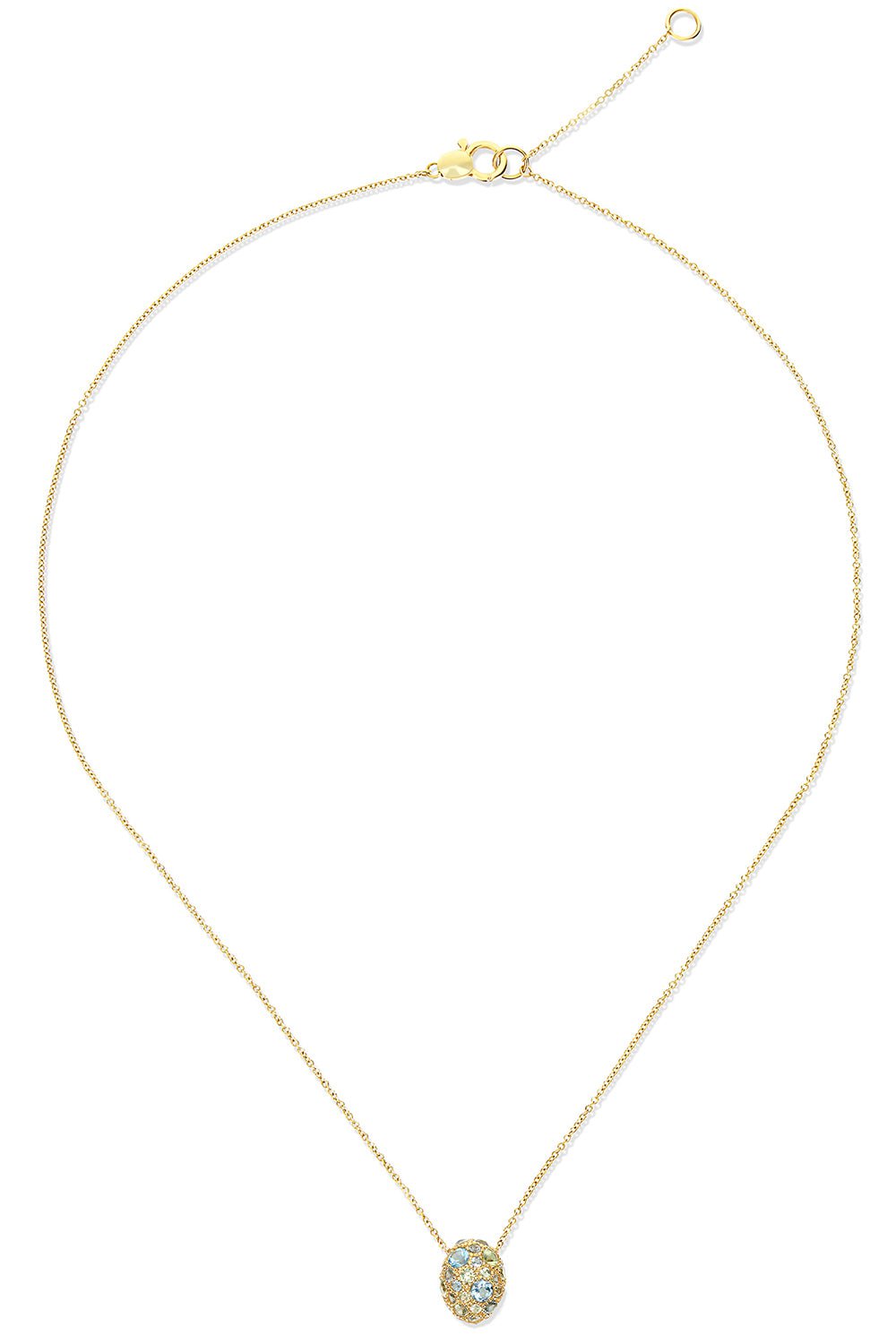 NANIS-Reverse Topaz Double-Face Necklace-YELLOW GOLD