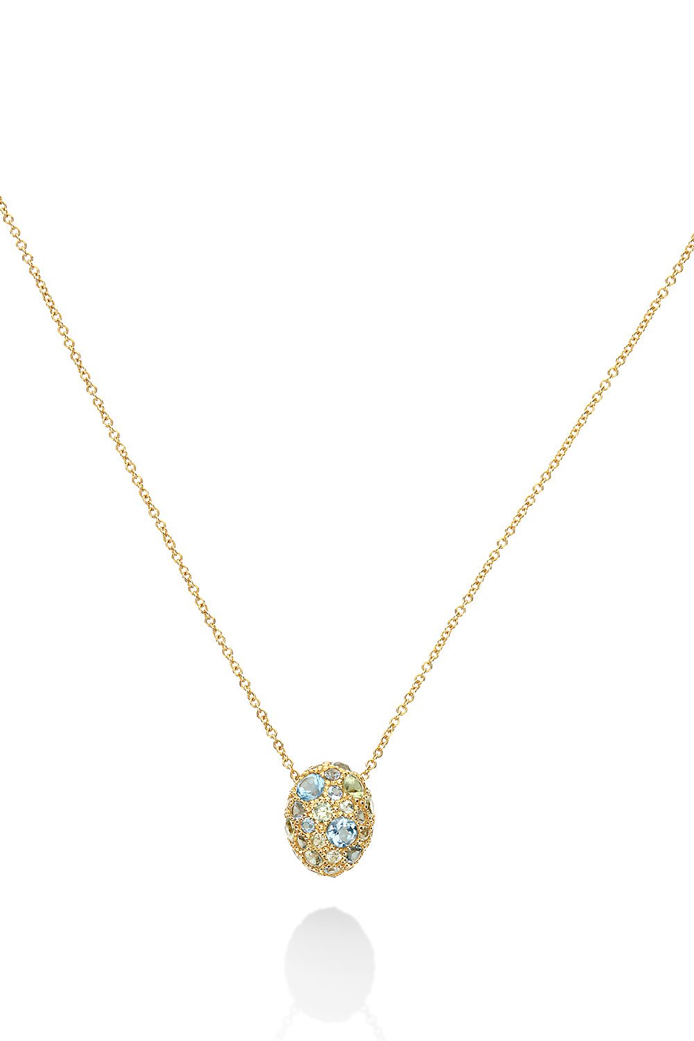 NANIS-Reverse Topaz Double-Face Necklace-YELLOW GOLD