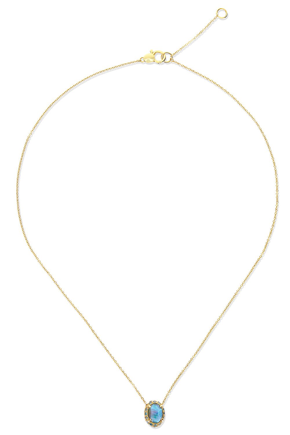 NANIS-Reverse Topaz Double-Face Necklace-YELLOW GOLD