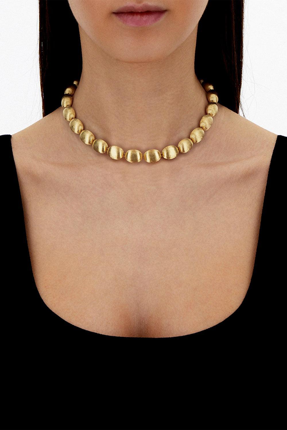 NANIS-Small "Muse" Gold Perle necklace-YELLOW GOLD