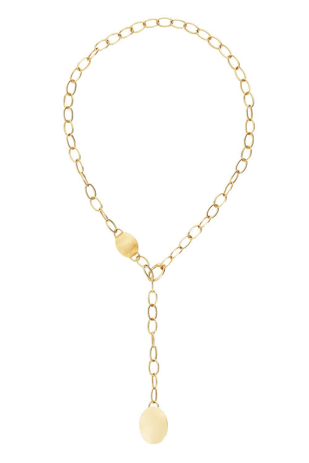  Two Boule Sway Link Y Necklace-YELLOW GOLD-JEWELRYFINE JEWELNECKLACE O-NANIS 