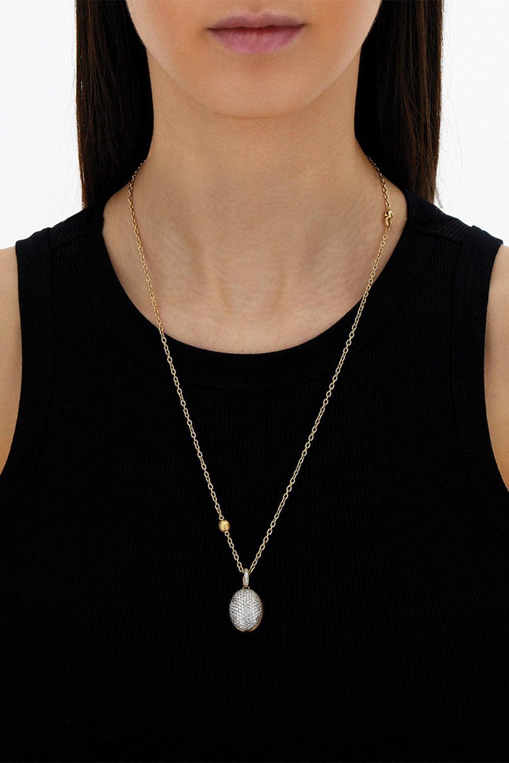 NANIS-"Boules" Large Diamond Charm-YELLOW GOLD