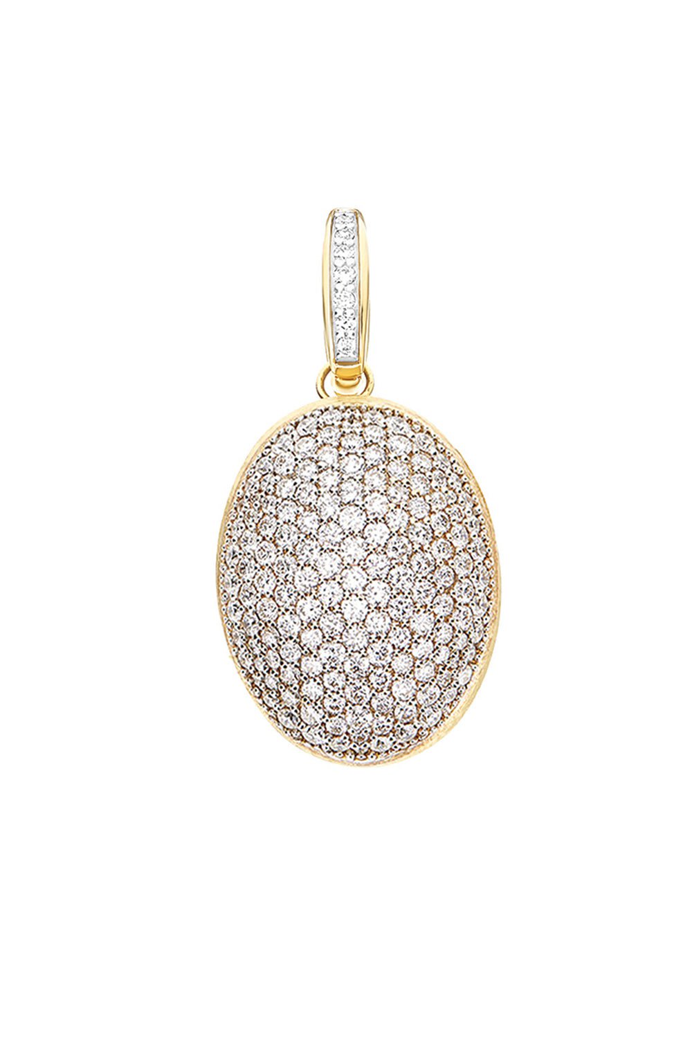 NANIS-"Boules" Large Diamond Charm-YELLOW GOLD